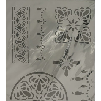 DAILY ART UNIVERSAL TEMPLATE A5 LACE DA17ST0199
