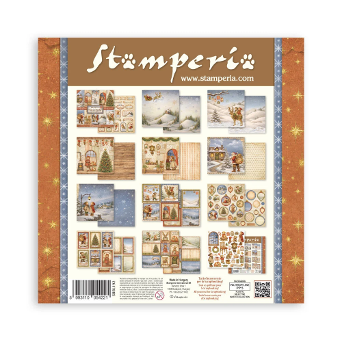STAMPERIA SILENT NIGHT BLOCK 30.5/30.5 CM - SBBL192