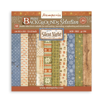 STAMPERIA SILENT NIGHT BLOCK 30.5/30.5 CM - SBBL193