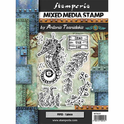 STAMPERIA MIXED MEDIA STAMPS - RUBBER STAMPS WTKAT11