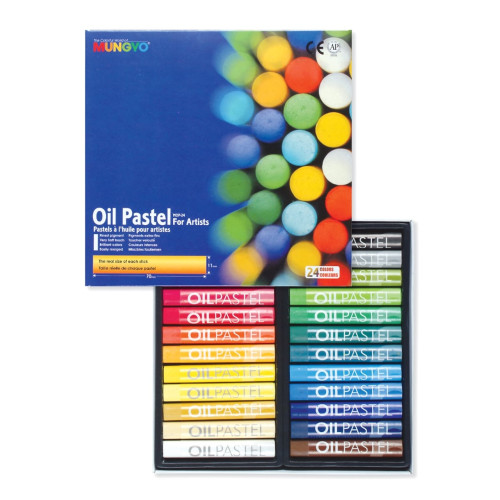 MUNGYO OIL PASTEL SET MOP-24