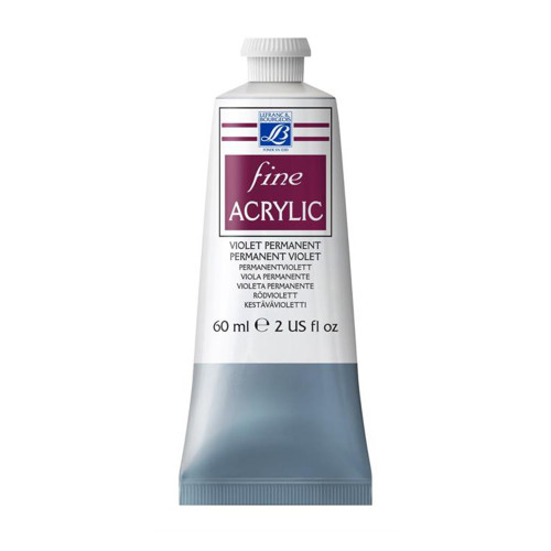 L&B АКРИЛНА БОЯ FINE 60 МЛ - PERMANENT VIOLET 631