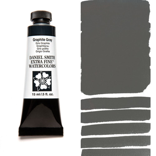 DANIEL SMITH WATERCOLOUR PAINT 15ML - GRAPHITE GRAY 284600038