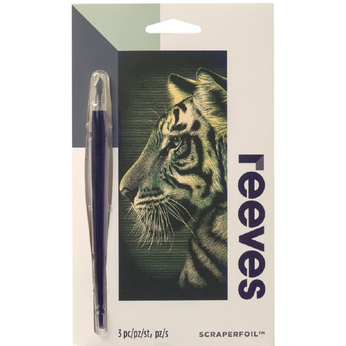 REEVES КОМПЛЕКТ ЗА РИСУВАНЕ С ИЗДРАСКВАНЕ - TIGER PPCFM62