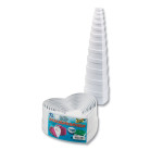 FOLIA CARDBOARD BOX HEART - WHITE 5 CM.