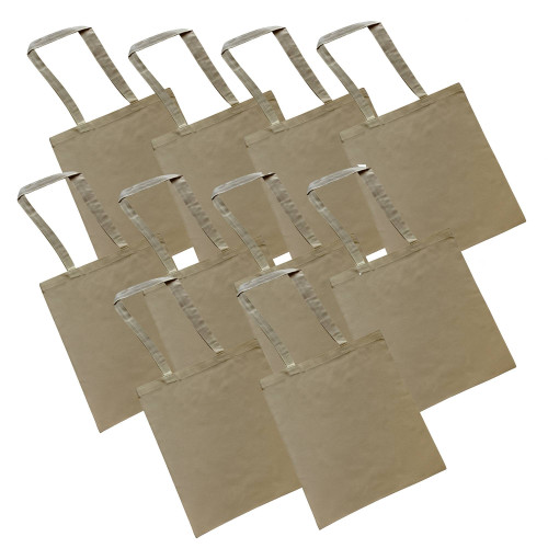 NEWART COTTON BAGS NATURAL COLOR 38/42 CM. - 10 PIECES