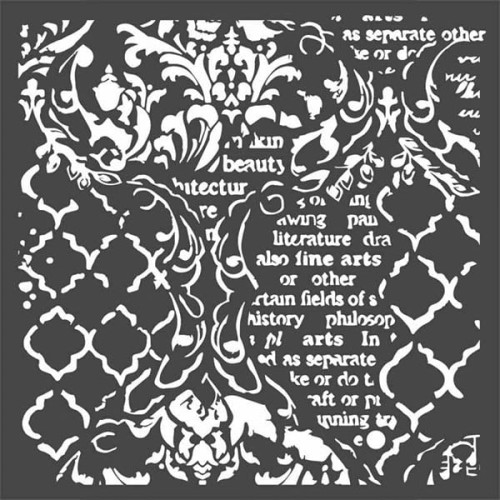 STAMPERIA MEDIA STENCIL - TEMPLATE 18 X 18 CM - KSTDQ35