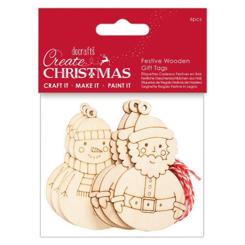 DOCRAFTS WOODEN FIGURES FOR DECORATION - SNOWMAN PMA 359930