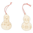 DOCRAFTS WOODEN FIGURES FOR DECORATION - SNOWMAN PMA 359930