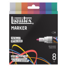 LIQUITEX АКРИЛНИ МАРКЕРИ КОМПЛЕКТ 8X2MM - METALLIC