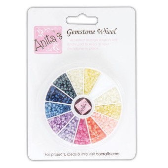 DOCRAFTS HALF-SPHERICAL PEARLS 12 COLORS - ANT3721003
