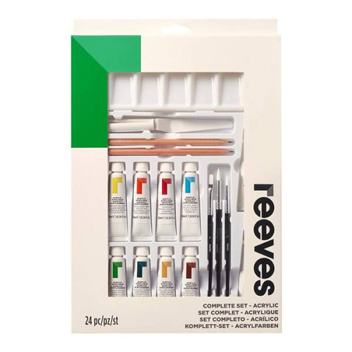 REEVES ACRYLIC PAINT SET 24 PIECES 8394202