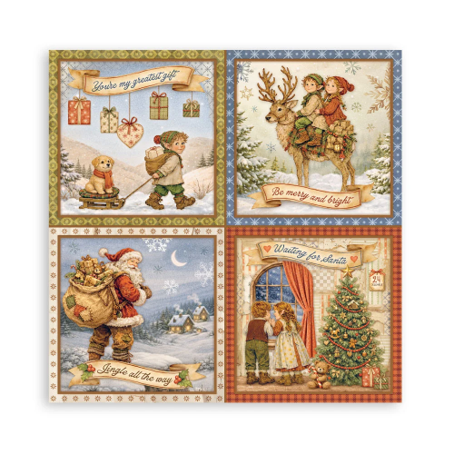 STAMPERIA SILENT NIGHT БЛОКЧЕ 30,5/30,5 СМ -SBBXLB40