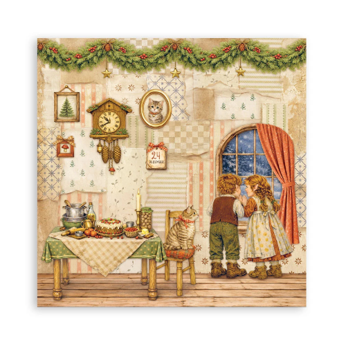 STAMPERIA SILENT NIGHT БЛОКЧЕ 30,5/30,5 СМ -SBBXLB40