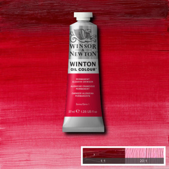 W&N OIL PAINT WINTON 37 ML. - PERM. ALIZARIN CRIMSON