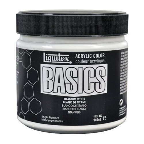 LIQUITEX АКРИЛНА БОЯ BASICS 946 МЛ - БЯЛА ТИТАН 4332432