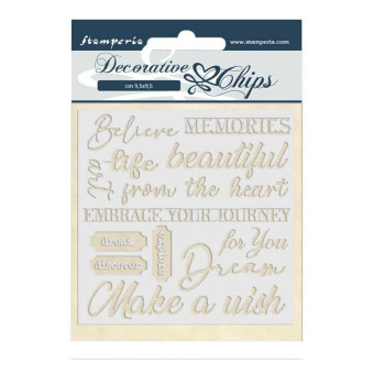 STAMPERIA ELEMENTS FROM CARDSTOCK 14/14CM SCB46