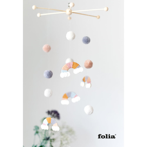 FOLIA ВЪЛНЕНИ ПОМПОНИ ЗА ДЕКОРАЦИЯ 24БР. АСОРТИ - PARTY