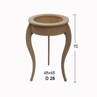 NEWART MDF ROUND TABLE 48/48/70CM - D 26