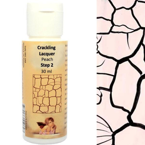 DAILY ART COLOR CRACKLE VARNISH 30 ML - PEACH