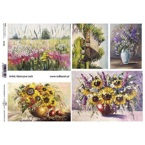 ITD COLLECTION DECOUPAGE RICE PAPER A4 - R1240