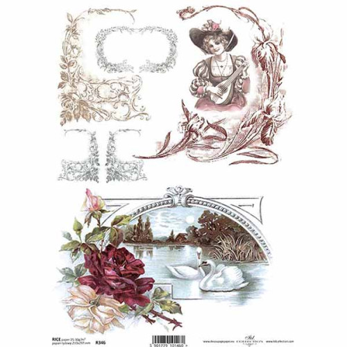 ITD COLLECTION ДЕКУПАЖНА ОРИЗОВА ХАРТИЯ А4 - R0346