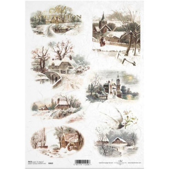 ITD COLLECTION DECOUPAGE RICE PAPER A4 - R0463