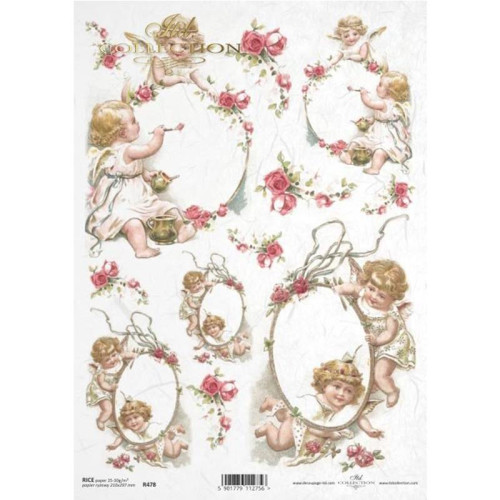 ITD COLLECTION DECOUPAGE RICE PAPER A4 - R0478