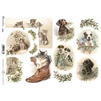 ITD COLLECTION DECOUPAGE RICE PAPER A4 - R1018