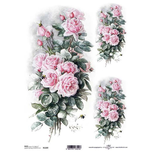 ITD COLLECTION DECOUPAGE RICE PAPER A4 - R1209