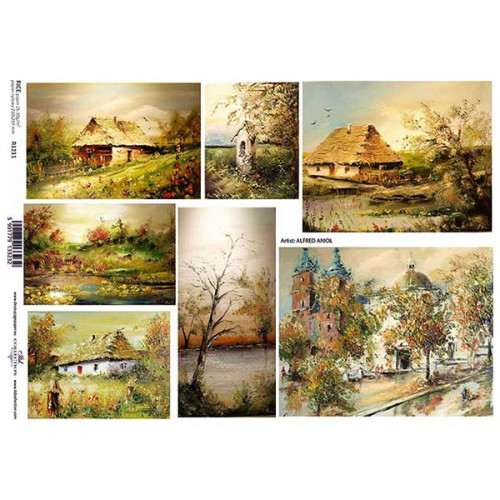 ITD COLLECTION DECOUPAGE RICE PAPER A4 - R1211