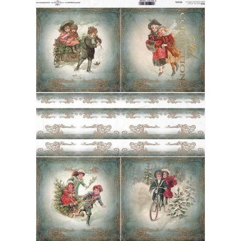 ITD COLLECTION DECOUPAGE RICE PAPER A3 - R0164L