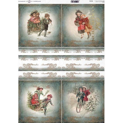 ITD COLLECTION DECOUPAGE RICE PAPER A3 - R0164L