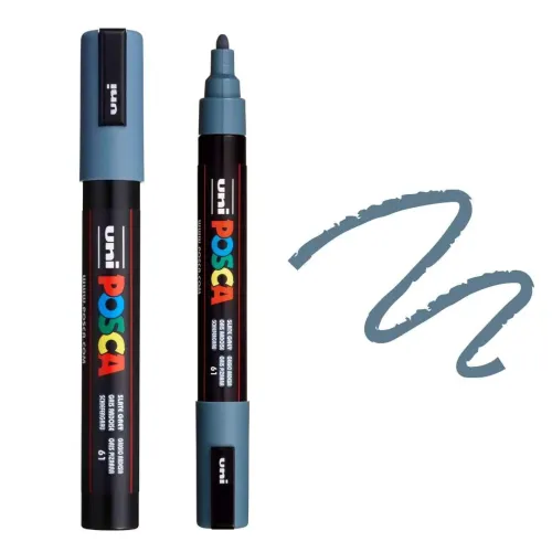POSCA АКРИЛЕН МАРКЕР PC-5M, 1.8-2.5 MM - STATE GREY