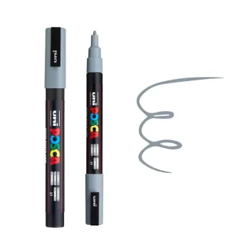 POSCA АКРИЛЕН МАРКЕР PC-3M, 0.9-1.3 MM - GREY