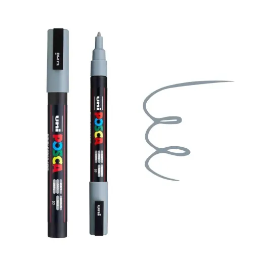 POSCA АКРИЛЕН МАРКЕР PC-3M, 0.9-1.3 MM - GREY
