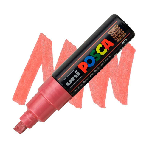 POSCA ACRYLIC MARKER PC-8K, 8 MM - METALLIC RED