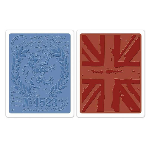 SIZZIX ПАПКИ ЗА РЕЛЕФ - LONDON ICONS & UNION JACK SET