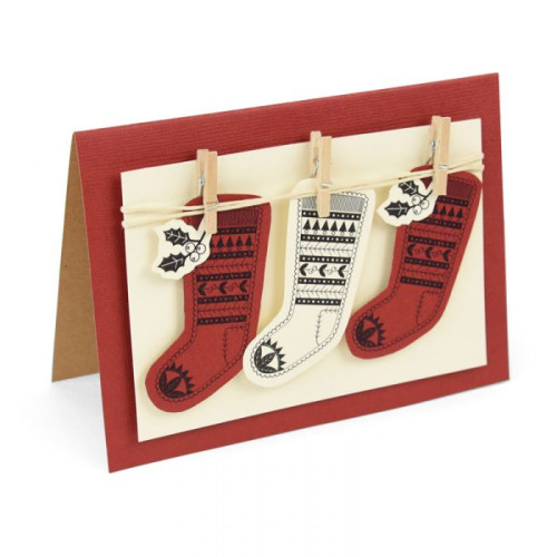 SIZZIX FRAMELITS ЩАНЦИ ЗА ИЗРЯЗВАНЕ - FAIRISLE STOCKING