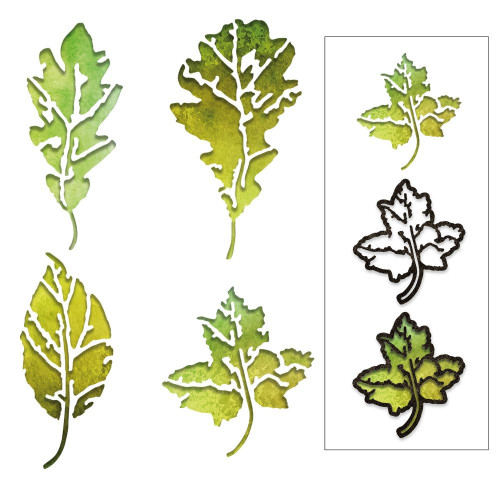 SIZZIX THINLITS ЩАНЦИ ЗА ИЗРЯЗВАНЕ - LEAF PRINT