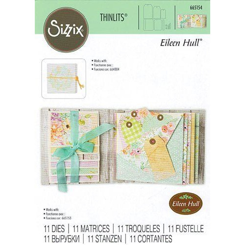SIZZIX THINLITS DIES FOR CUTTING - CARD, WATERFALL AND TAG