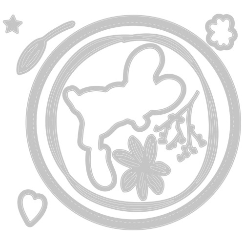 SIZZIX FRAMELITS ЩАНЦИ ЗА ИЗРЯЗВАНЕ И ПЕЧАТ - HELLO MOUSE