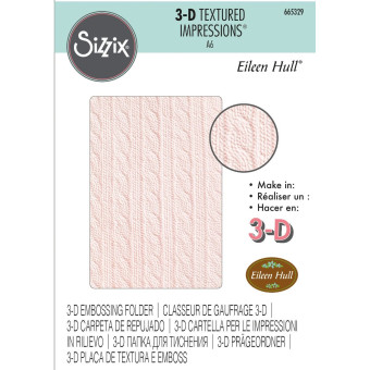 SIZZIX ПАПКИ ЗА РЕЛЕФ 3D - SWEATER