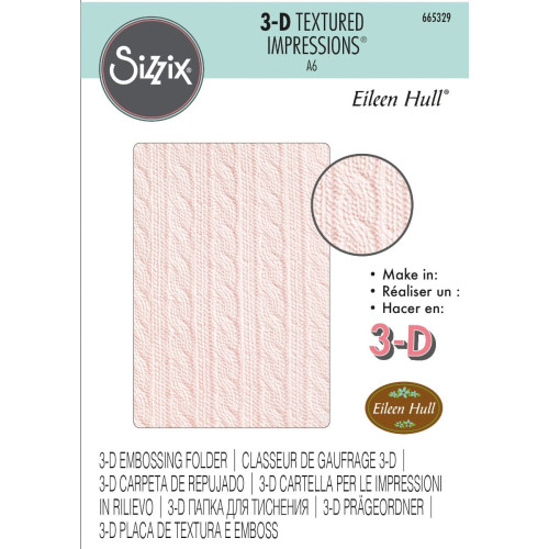 SIZZIX ПАПКИ ЗА РЕЛЕФ 3D - SWEATER