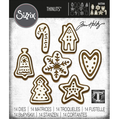 SIZZIX THINLITS DIES - CHRISTMAS COOKIES
