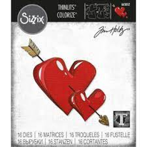 SIZZIX THINLITS ЩАНЦИ ЗА ИЗРЯЗВАНЕ -LOVESTRUCK, COLORIZE