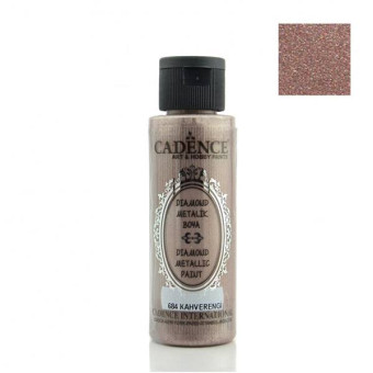 CADENCE АКРИЛНА БОЯ DIAMOND METALLIC 70 МЛ - BROWN 684