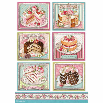 STAMPERIA DECOUPAGE RICE PAPER A4 - DFSA4500