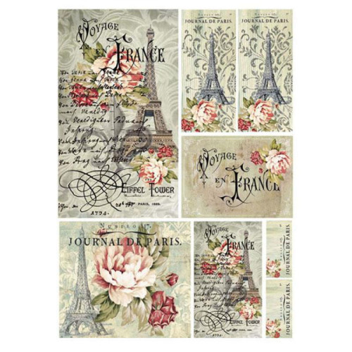 STAMPERIA DECOUPAGE RICE PAPER A4 - DFSA4025