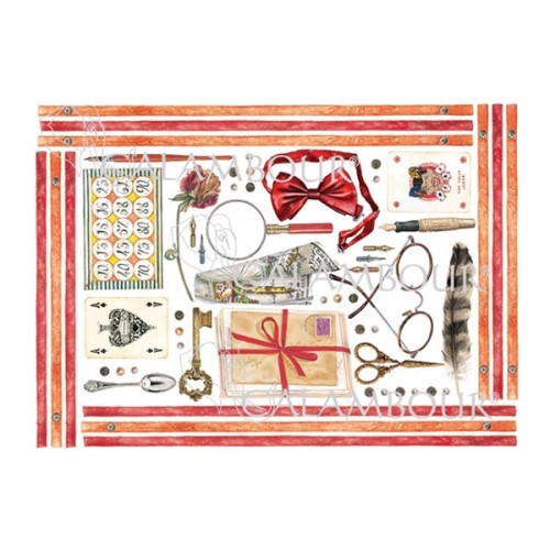 CALAMBOUR DECOUPAGE PAPER 48/33 CM - TLR 09
